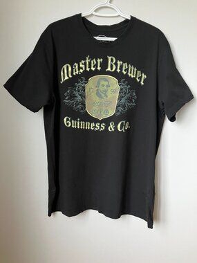 Guinness Beer Black T-Shirt Master Brewer Men's XL